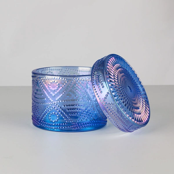 customized glass candle holder