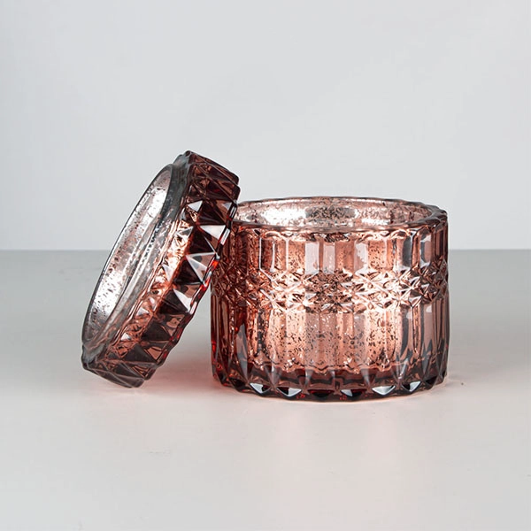 customized glass candle holder