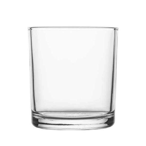 clear glass candle jar