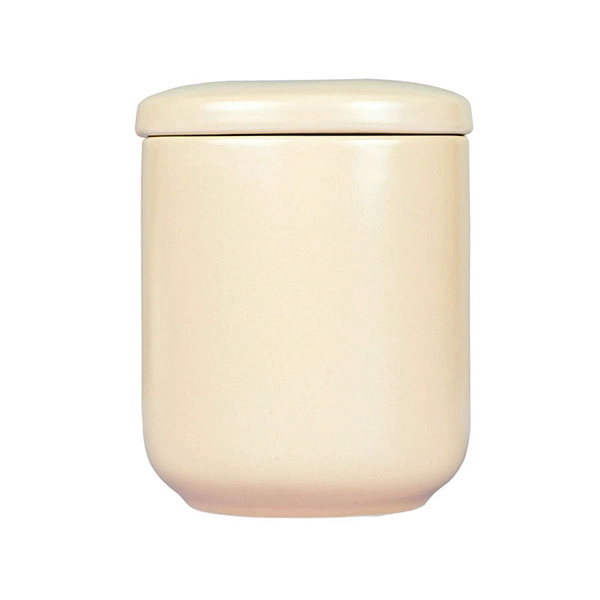 stoneware candle jar