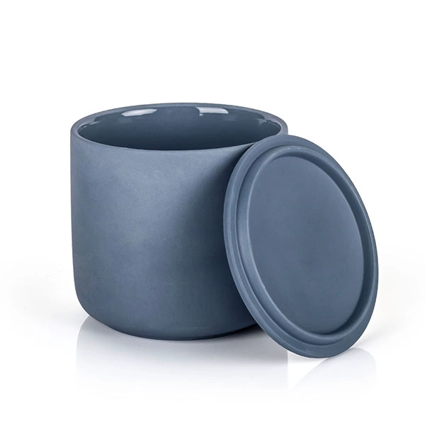 ceramic candle jar with lid