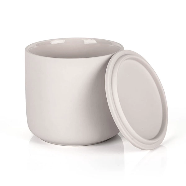 stoneware candle jar