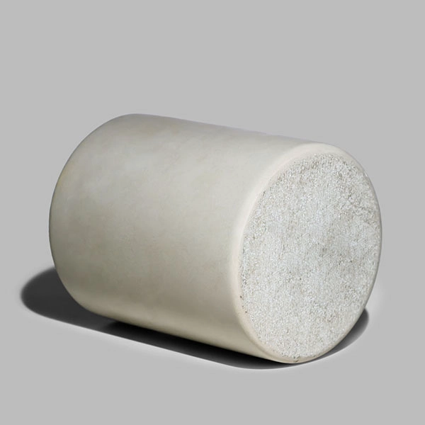 grey concrete candle holder with lid
