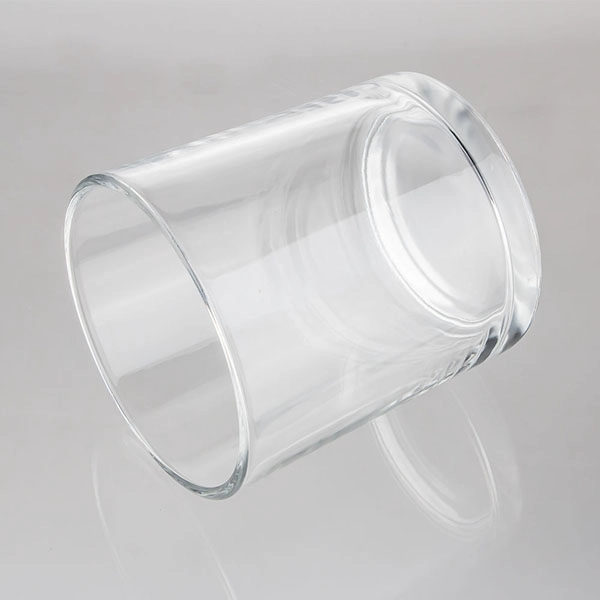 Vidro reto de luxo de 6 onças para velas perfumadas