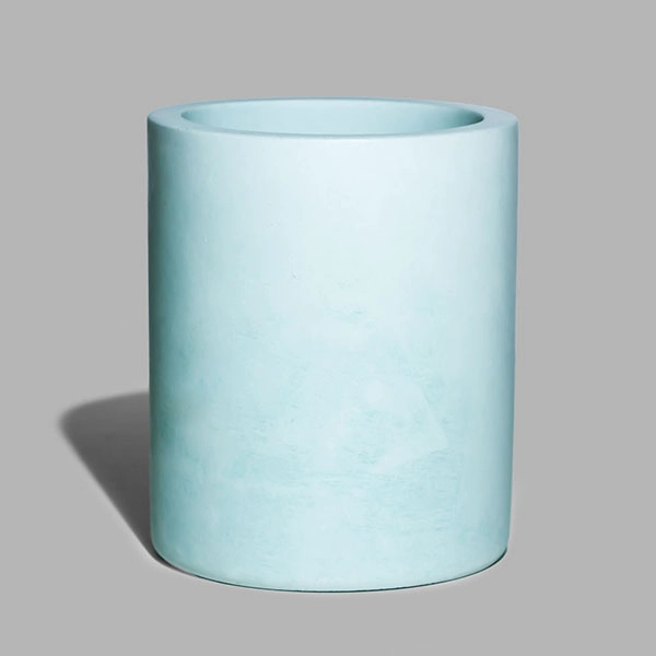 concrete candle jar