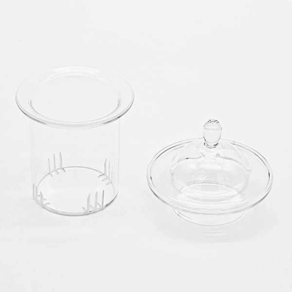 Tetera de borosilicato gris de regalo de lujo con mango espiral e infusor de vidrio extraíble