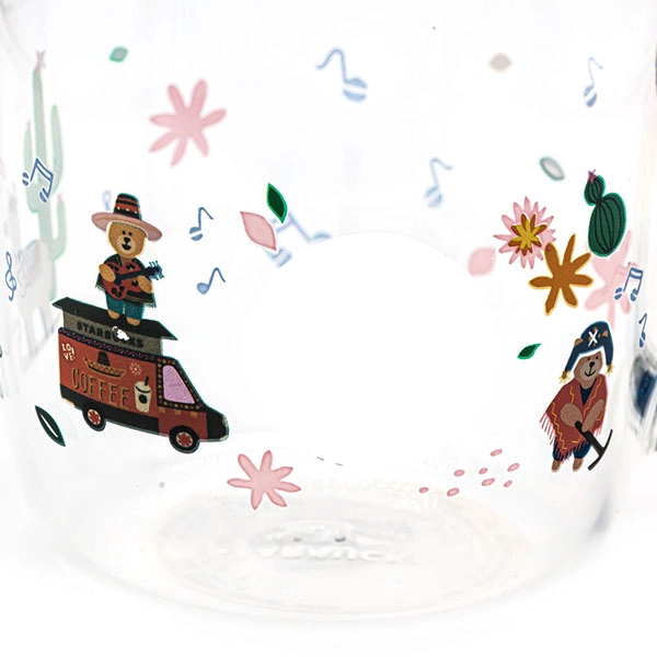 380ml Decal Printed Borosilicate Glass Mug - COPY - 30bmad