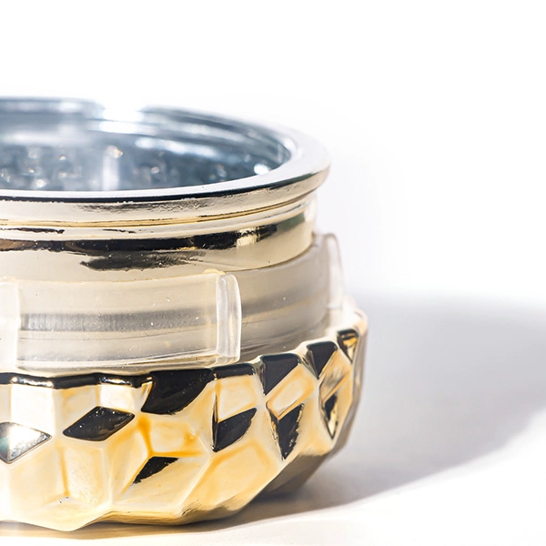 bespoke gold votive candle jar