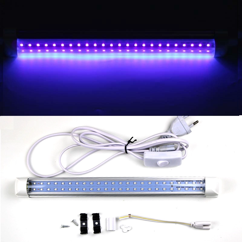 Lâmpada LED UV para matar insetos, luz preta 365nm T8, lâmpada LED BL para mosquitos, luz UV para matar insetos