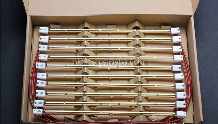 halogen IR heating lamp dryer paint curing ruby carbon filament Infrared heat Lamp