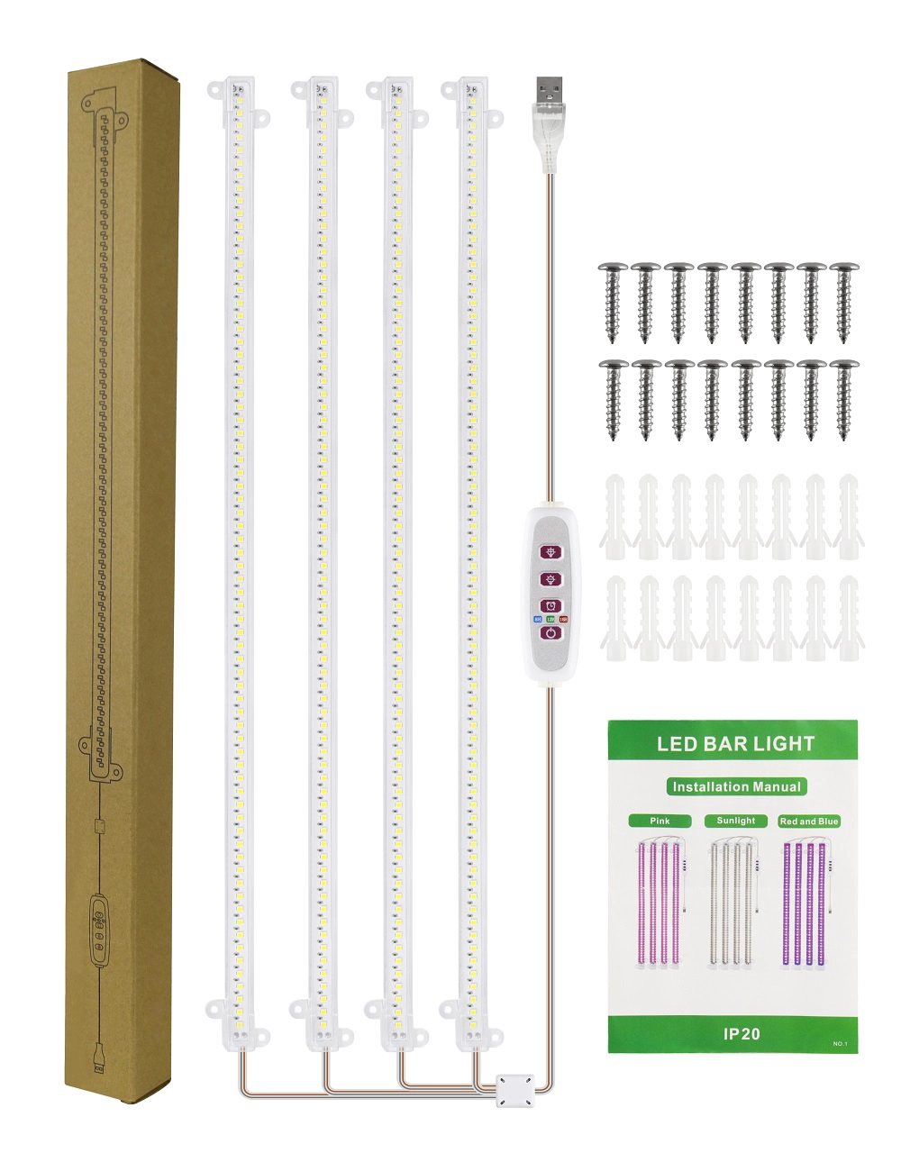 Tube de culture Led pour plantes d'intérieur et d'extérieur, spectre optique personnalisable, lumière de croissance pour jardin et extérieur
