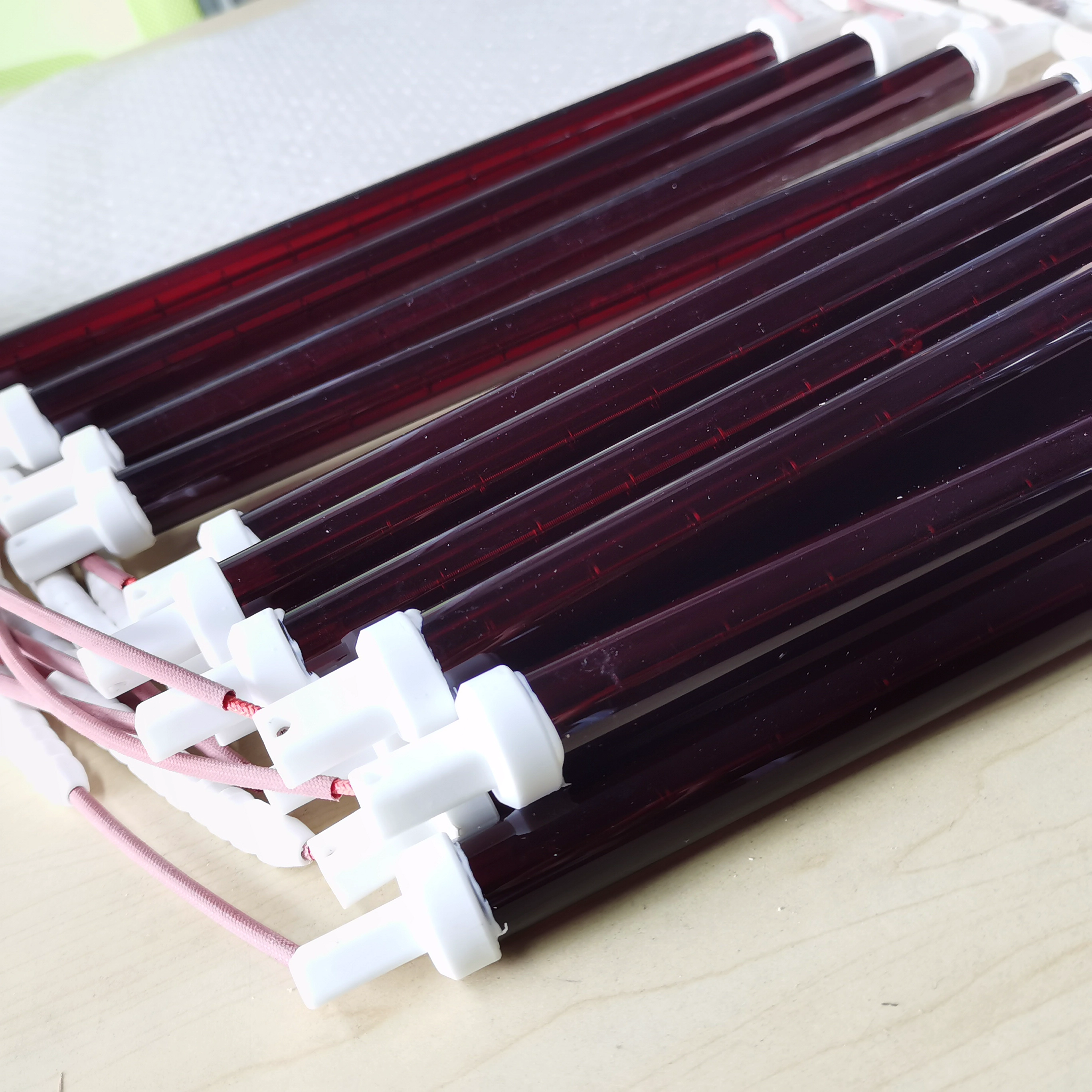 thermofoil 110v ruby cover customize halogen carbon heating infrared paint curing heat lamps