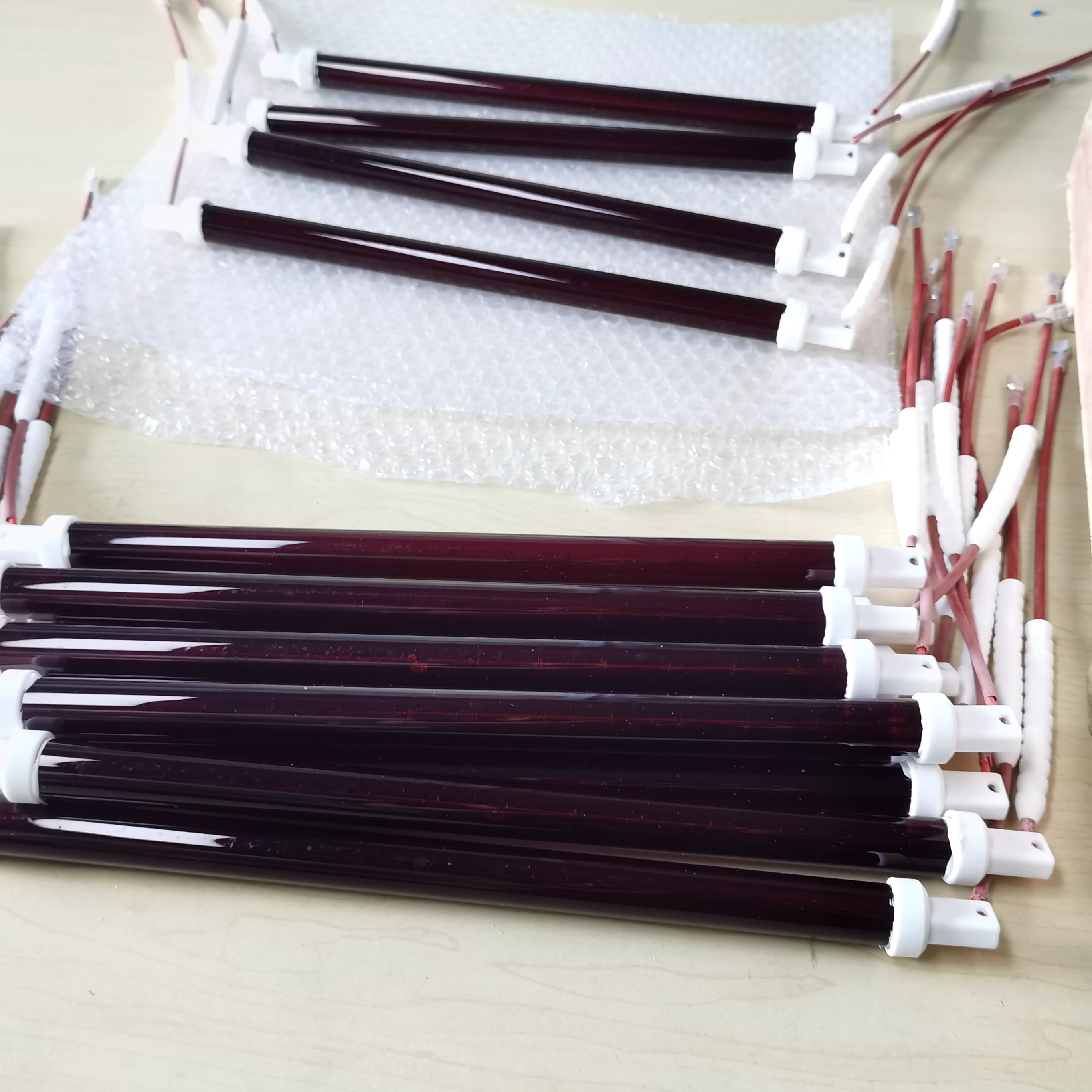 thermofoil 110v ruby cover customize halogen carbon heating infrared paint curing heat lamps