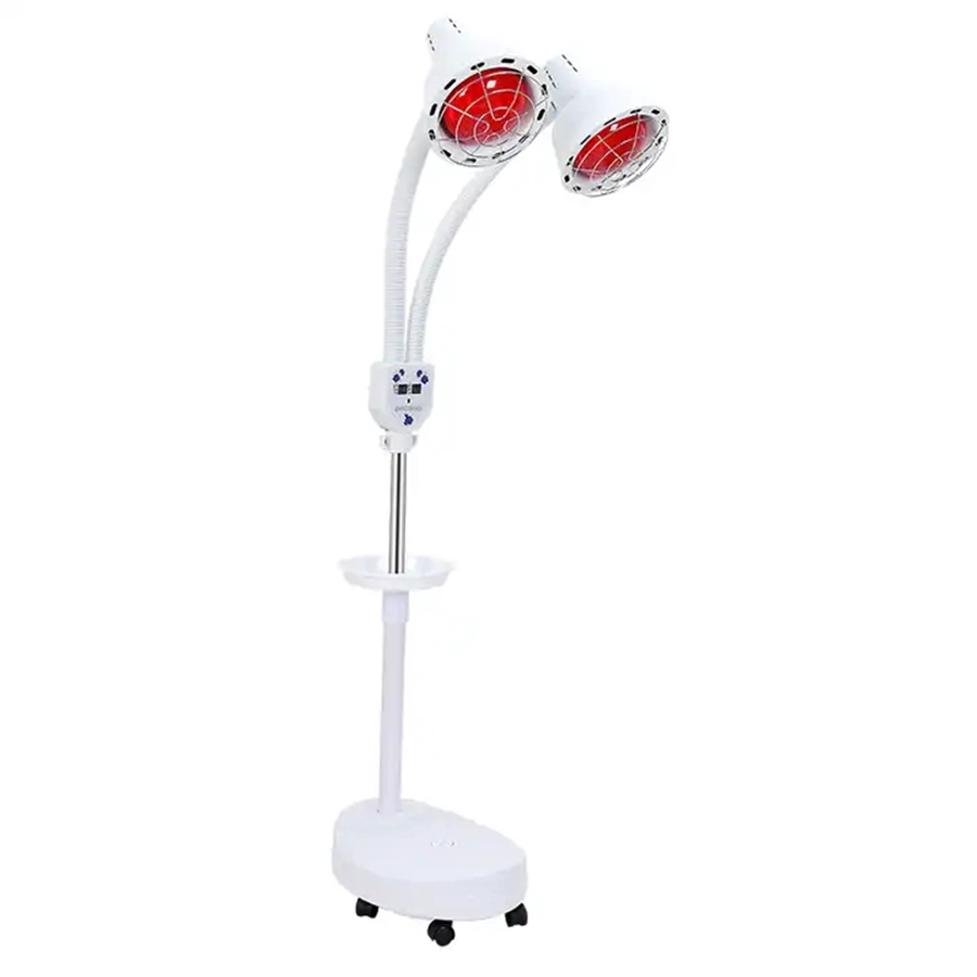 275W Double Head Infrared Physical Therapy Health Lamps For Skin Red Infrared Light For Pian