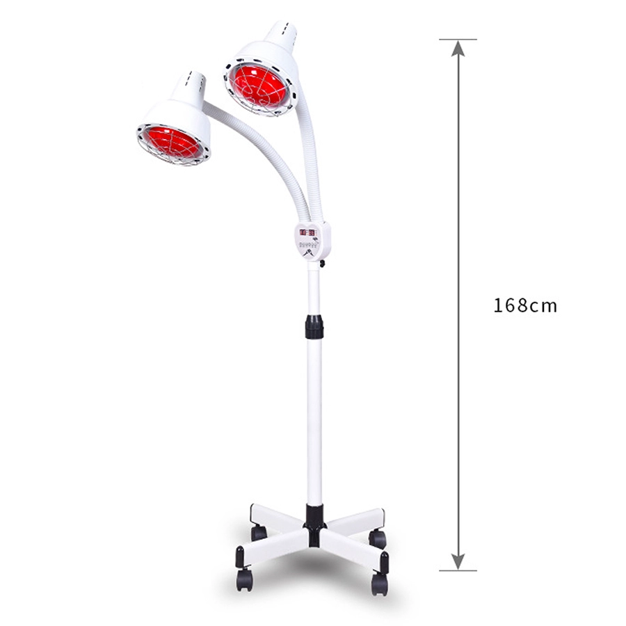 275W Double Head Infrared Physical Therapy Health Lamps For Skin Red Infrared Light For Pian