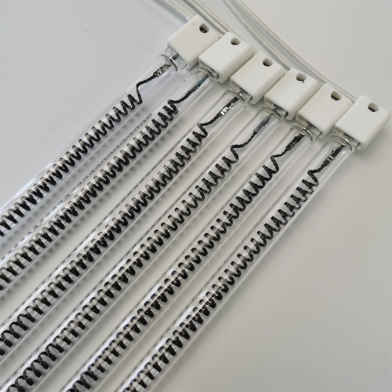 1000w 400mm 远红外波高纯石英宽碳纤维卤素灯红外线加热灯