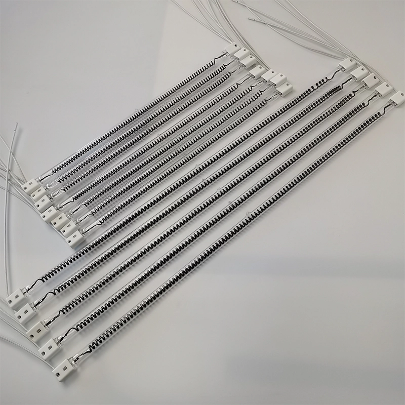 1000w 400mm 远红外波高纯石英宽碳纤维卤素灯红外线加热灯