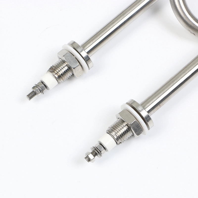 Fabricante 110V Calentadores tubulares en forma de U Elemento calefactor tubular Calentador de aletas de aire