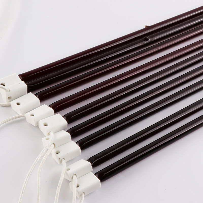 1300W Circle Halogen Infrared Heating Lamp Ruby Coated Tube Halogen Infrared Heater Lamp for Paint Curing