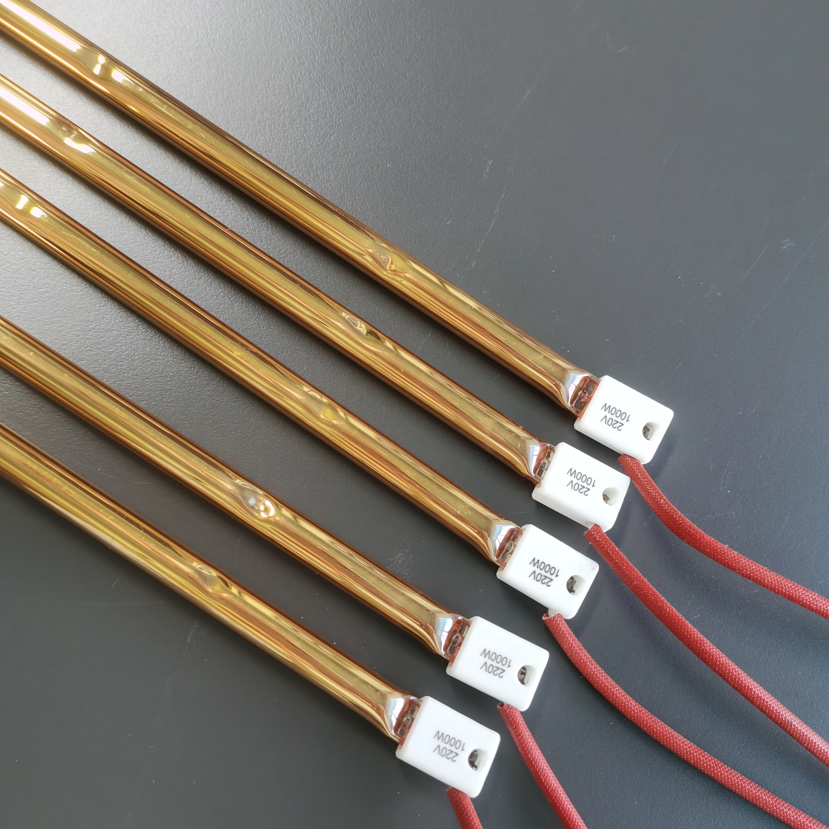 220 V 1000 W Infrarot-Heizung, vollvergoldete Lampe, Fixiermaschinenheizung