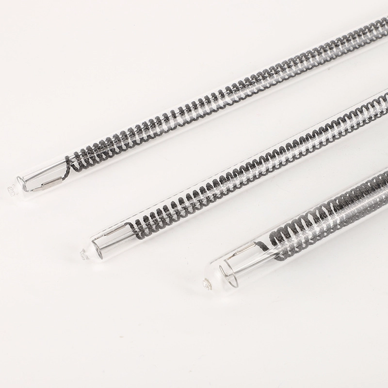 1000W 600mm 220V Transparent Quartz Tube Carbon Fiber Heater Lamp for Infrared Heater
