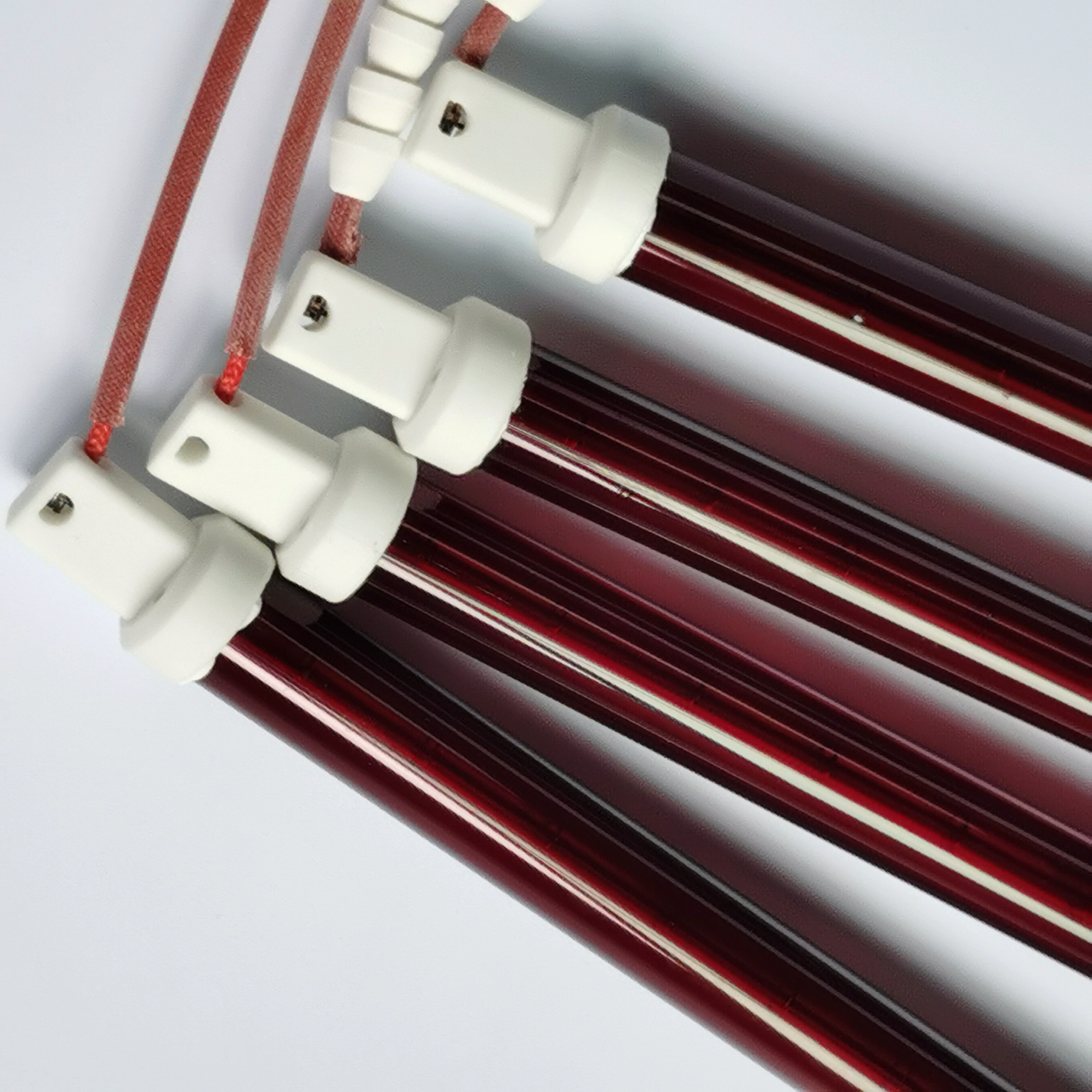 Manufacturer Ruby Red Quartz Heat Tube 900W 870mm 220V Far-infrared Heater Halogen Infrared Lamp