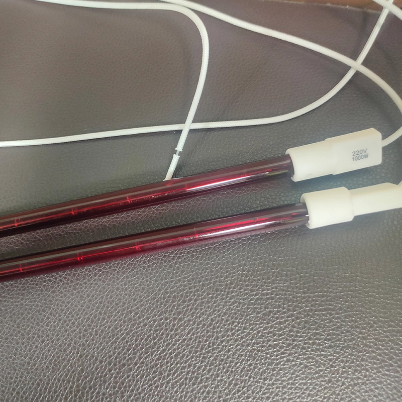 Ruby Fused Quartz Tubes Infrared Heat Lamp 450mm 1200w Quartz Infrared Heating Element