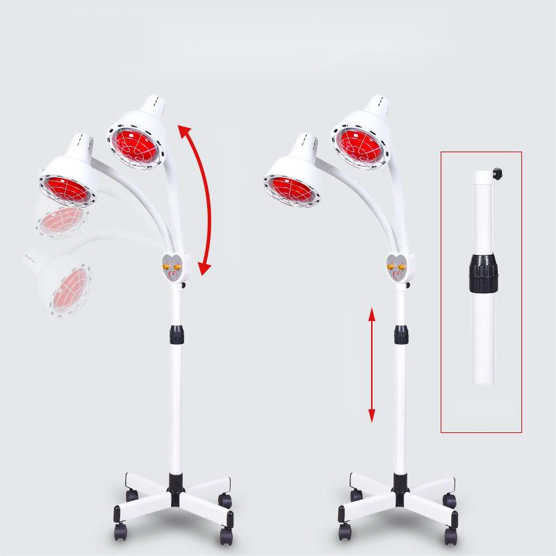 275W Double & Single Head Infrared Physical Therapy Lamps Infrared Red Light Therapy Heating Lamp