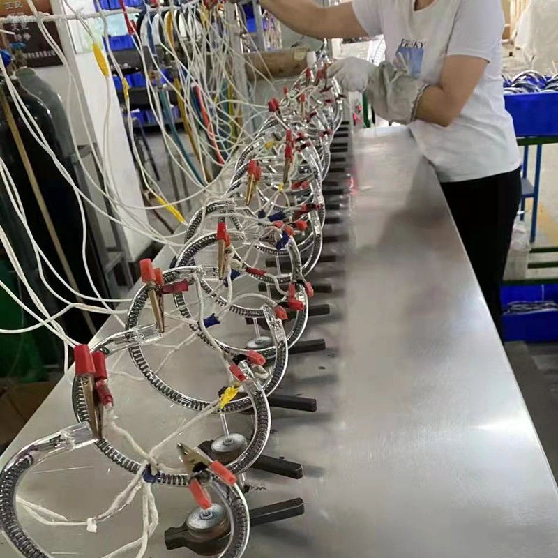 백색 발열체가 있는 적외선 가열 램프 600W 유리 할로겐 히터