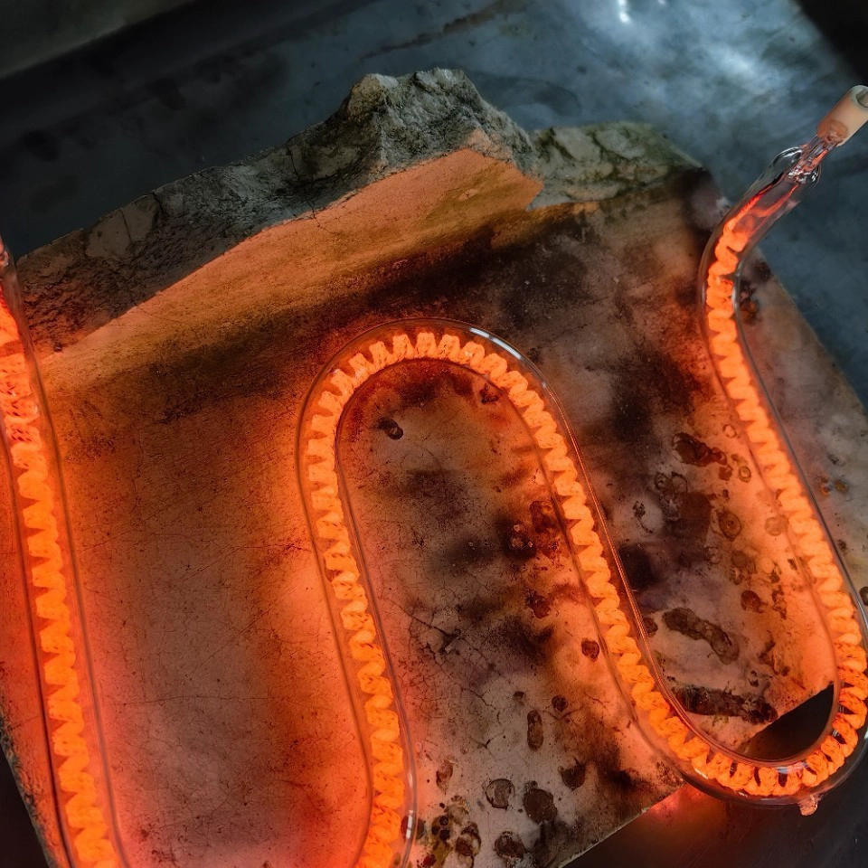 Forno de cozimento de tinta infravermelha de fibra de carbono Tubo de aquecimento elétrico de quartzo Aquecedor Lâmpada de aquecimento