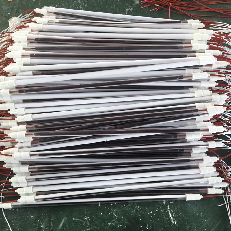 التنغستن خيوط الكوارتز الزجاج سخان الهالوجين الهالوجين tubes1500W 2000W مصباح الحرارة بالأشعة تحت الحمراء