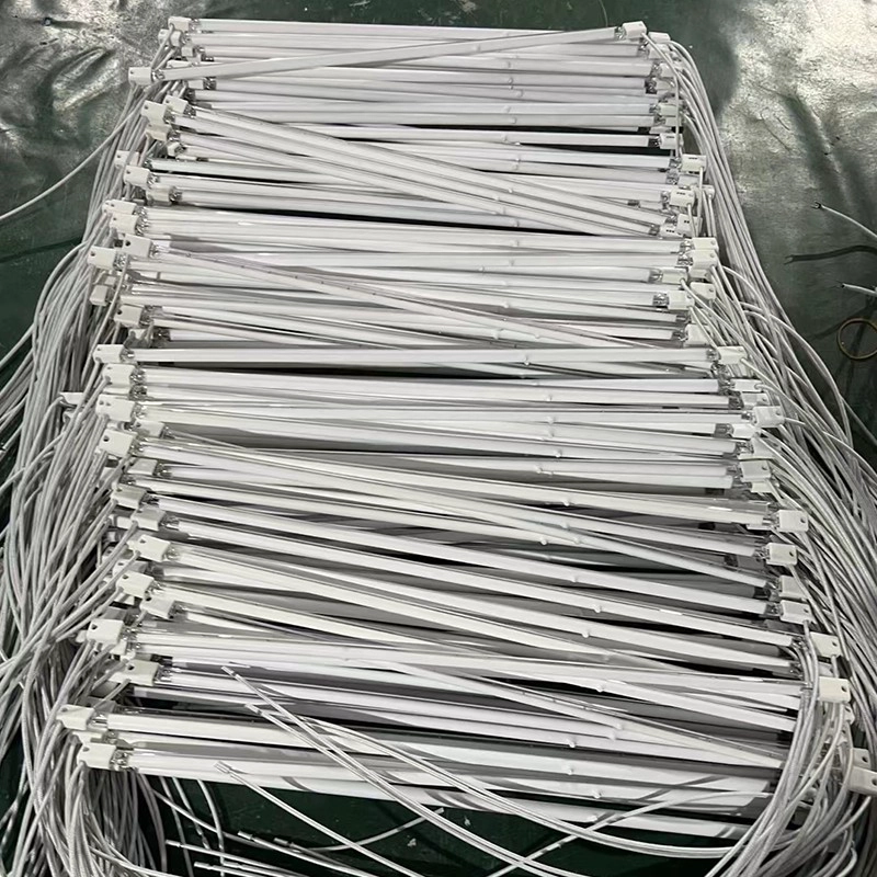 التنغستن خيوط الكوارتز الزجاج سخان الهالوجين الهالوجين tubes1500W 2000W مصباح الحرارة بالأشعة تحت الحمراء