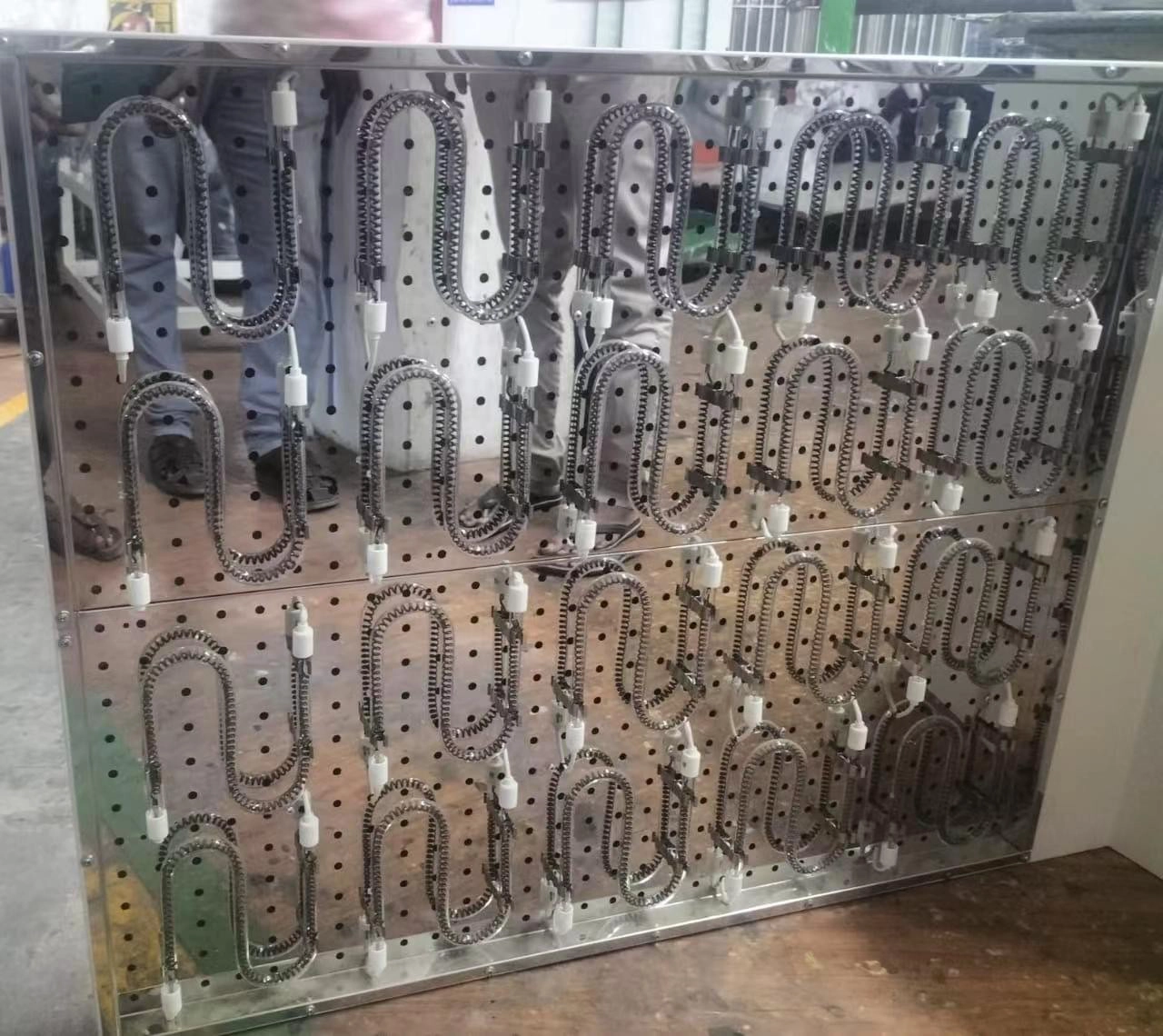Forno de cozimento de tinta infravermelha de fibra de carbono Tubo de aquecimento elétrico de quartzo Aquecedor Lâmpada de aquecimento