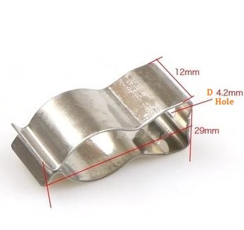 Ceramic Stainless Steel Clip for Carbon Fiber Heating Pipe Electric Heating Pipe Lamp Clip Durable and Practical