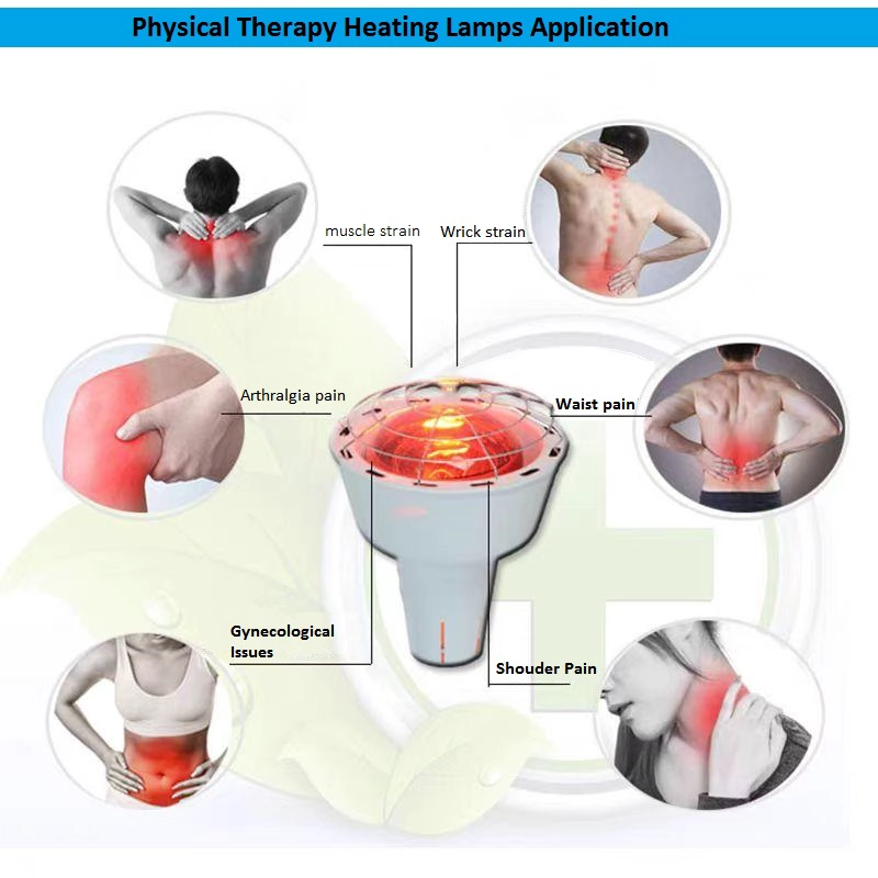 275W Single Head Infrared Physical Therapy Lamps Infrared Red Light Therapy Heating Lamp