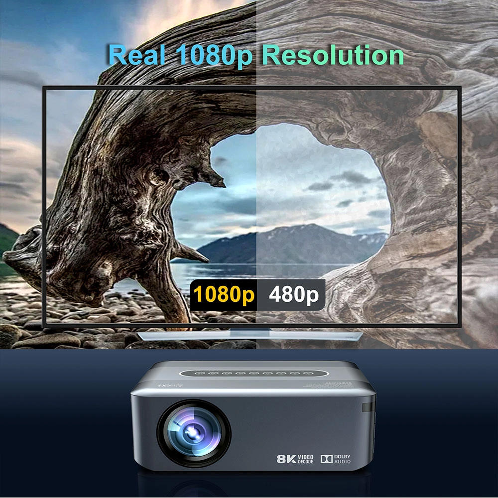 New Amlogic T972 Android 9.0 AC WiFi Ultra 8K Deconding Projection DLP Projector