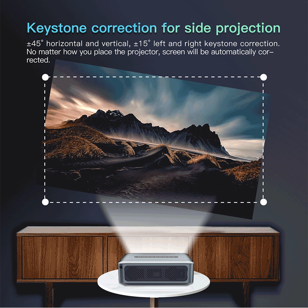 New Amlogic T972 Android 9.0 AC WiFi Ultra 8K Deconding Projection DLP Projector