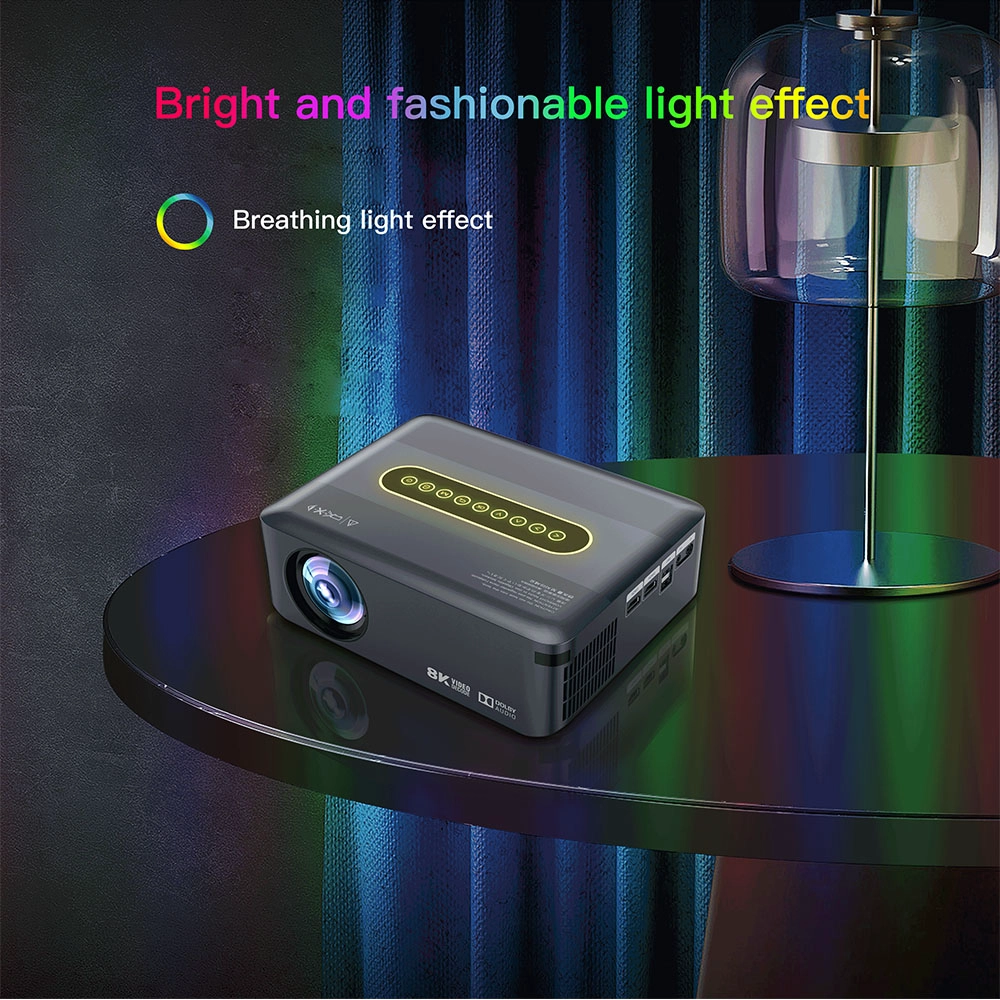 New Amlogic T972 Android 9.0 AC WiFi Ultra 8K Deconding Projection DLP Projector