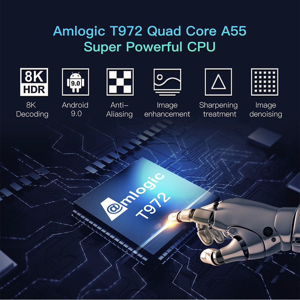 New Amlogic T972 Android 9.0 AC WiFi Ultra 8K Deconding Projection DLP Projector