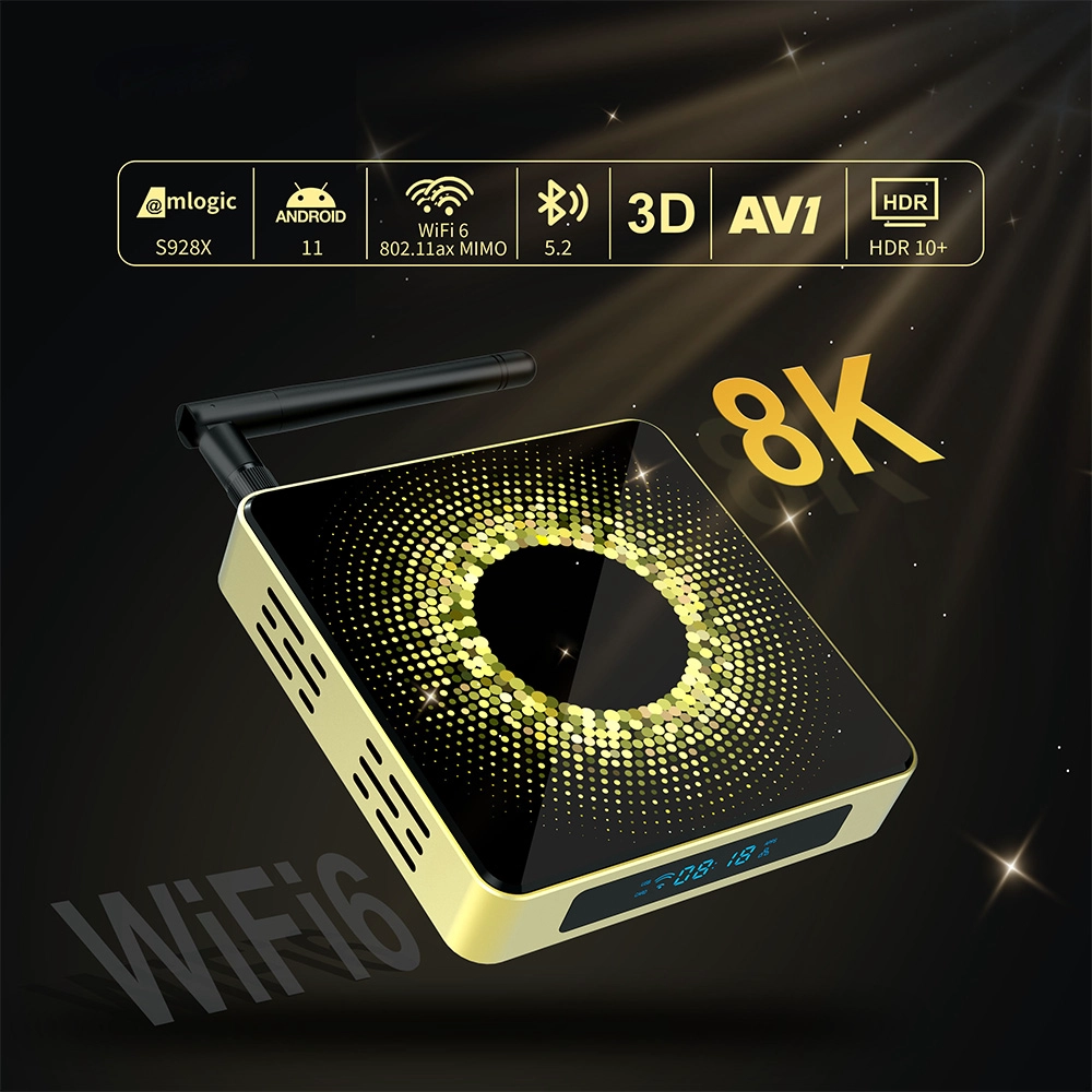 Android TV Box 4K with Amlogic S928X Chipset 8GB RAM