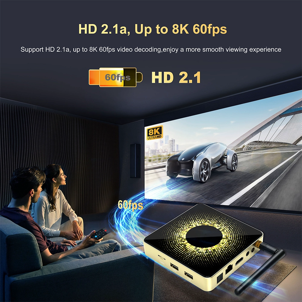 Android TV Box 4K with Amlogic S928X Chipset 8GB RAM