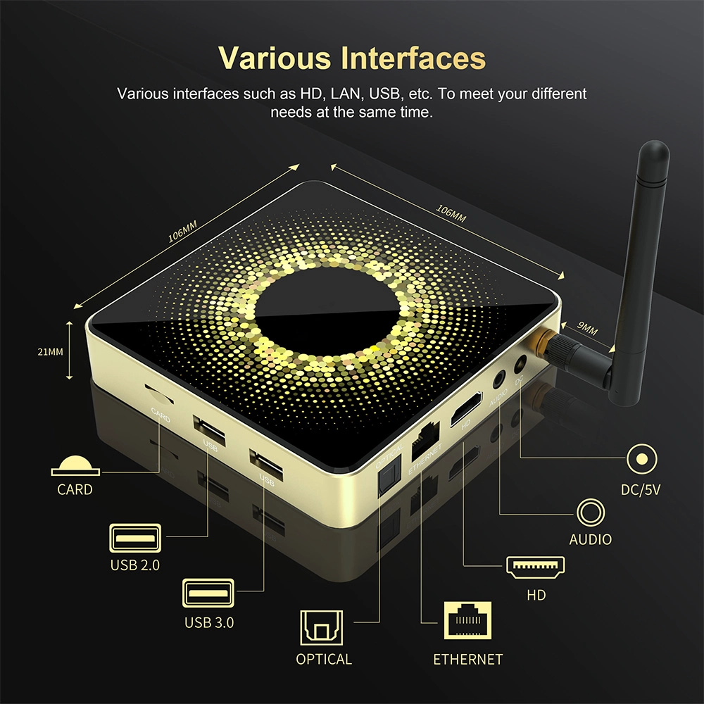 Android TV Box 4K with Amlogic S928X Chipset 8GB RAM