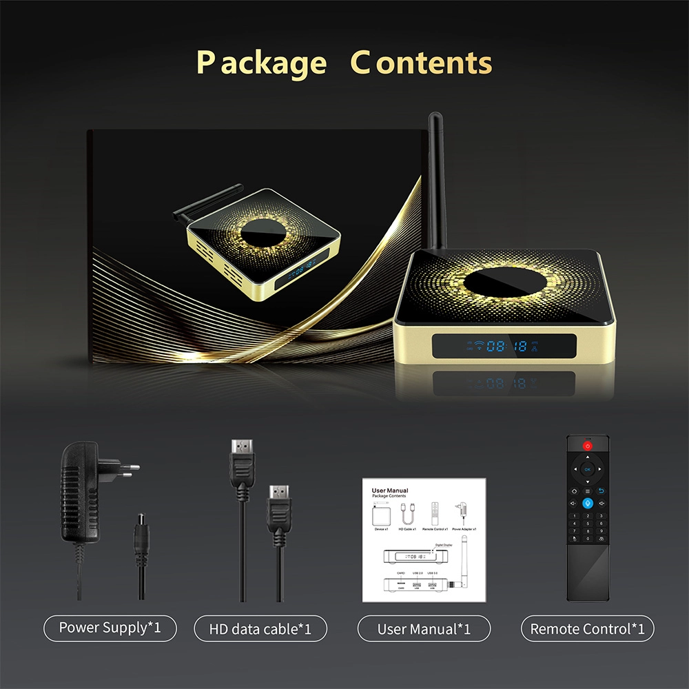 Android TV Box 4K with Amlogic S928X Chipset 8GB RAM