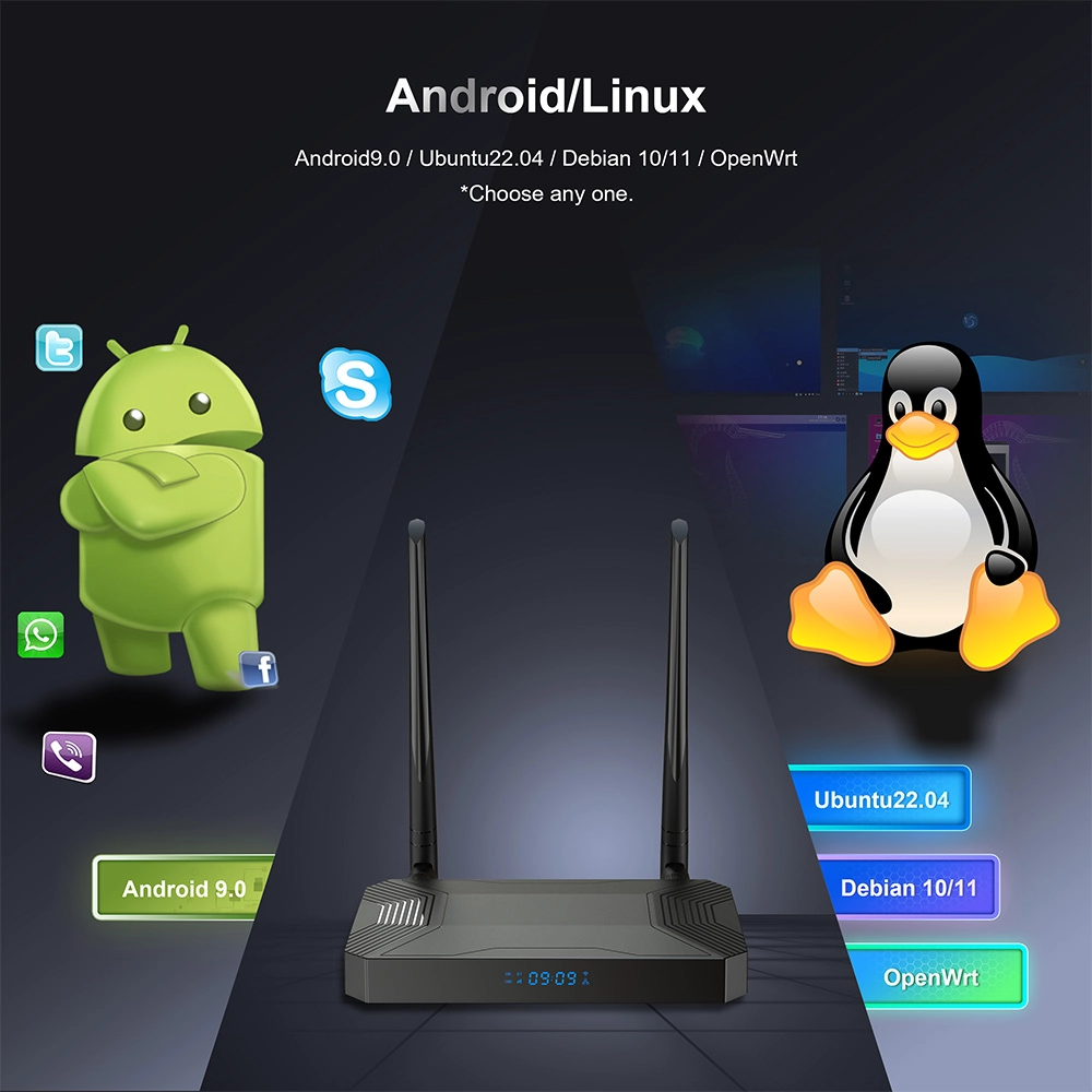 Amlogic S905X3 4G LTE Android TV Box with Dual WiFi 8K 4GB RAM 32GB ROM