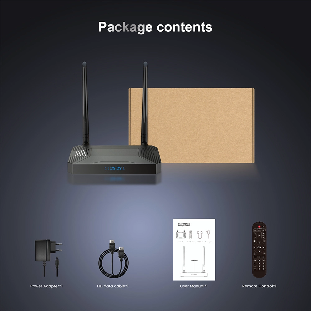 Amlogic S905X3 4G LTE Android TV Box with Dual WiFi 8K 4GB RAM 32GB ROM