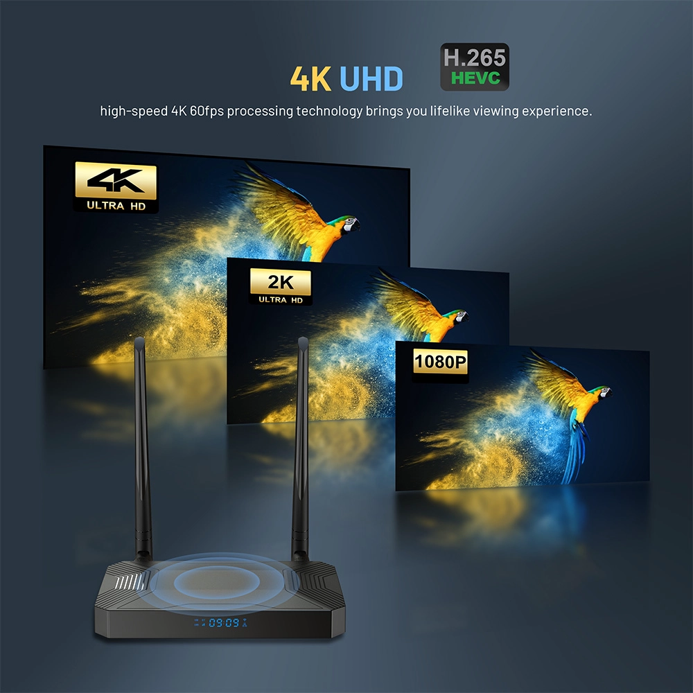 Allwinner H618/H313 Quad Core Android 10 Dual WiFi 4K UHD 4G LTE Set Top Box