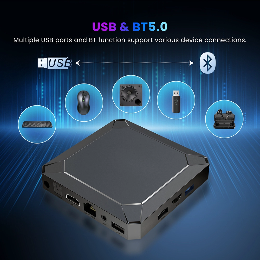 Rockchip Quad Core OTT TV Box | Android 13 8K Ultra HD Streaming Media Player | SZTomato