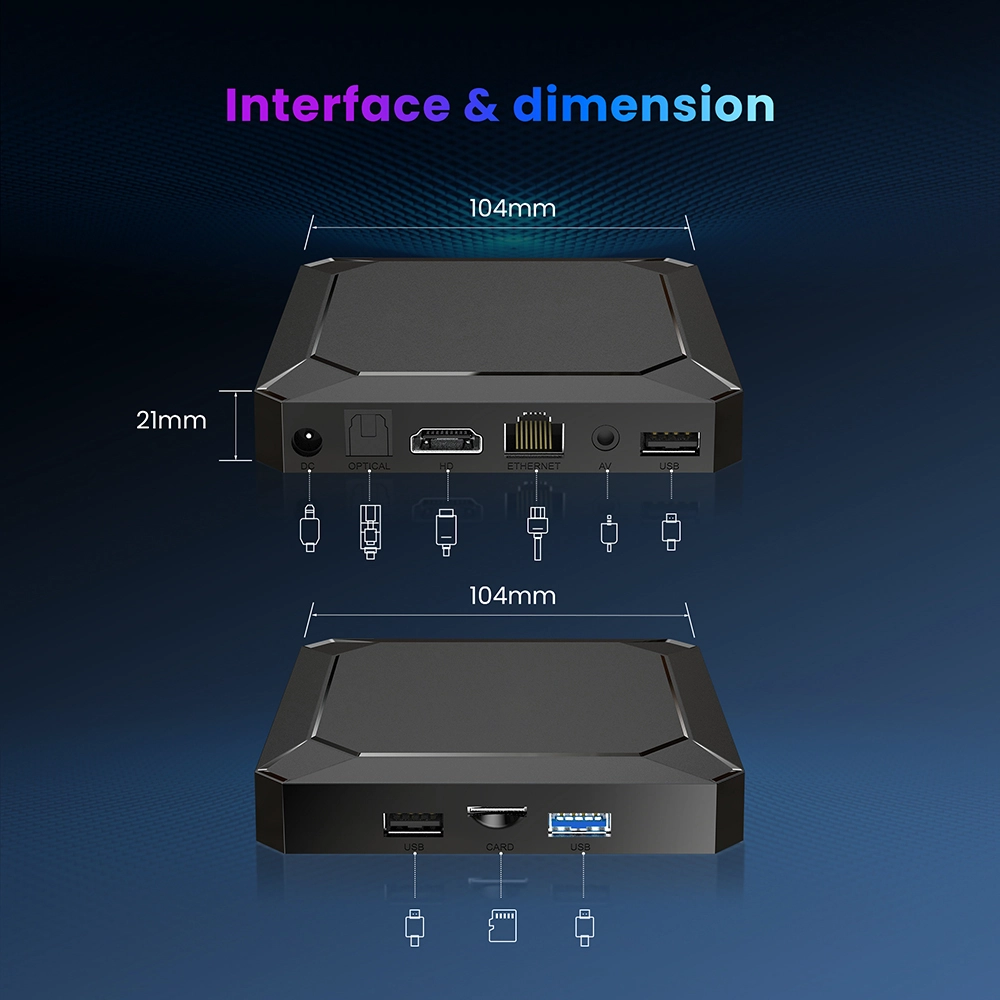 Rockchip Quad Core OTT TV Box | Android 13 8K Ultra HD Streaming Media Player | SZTomato