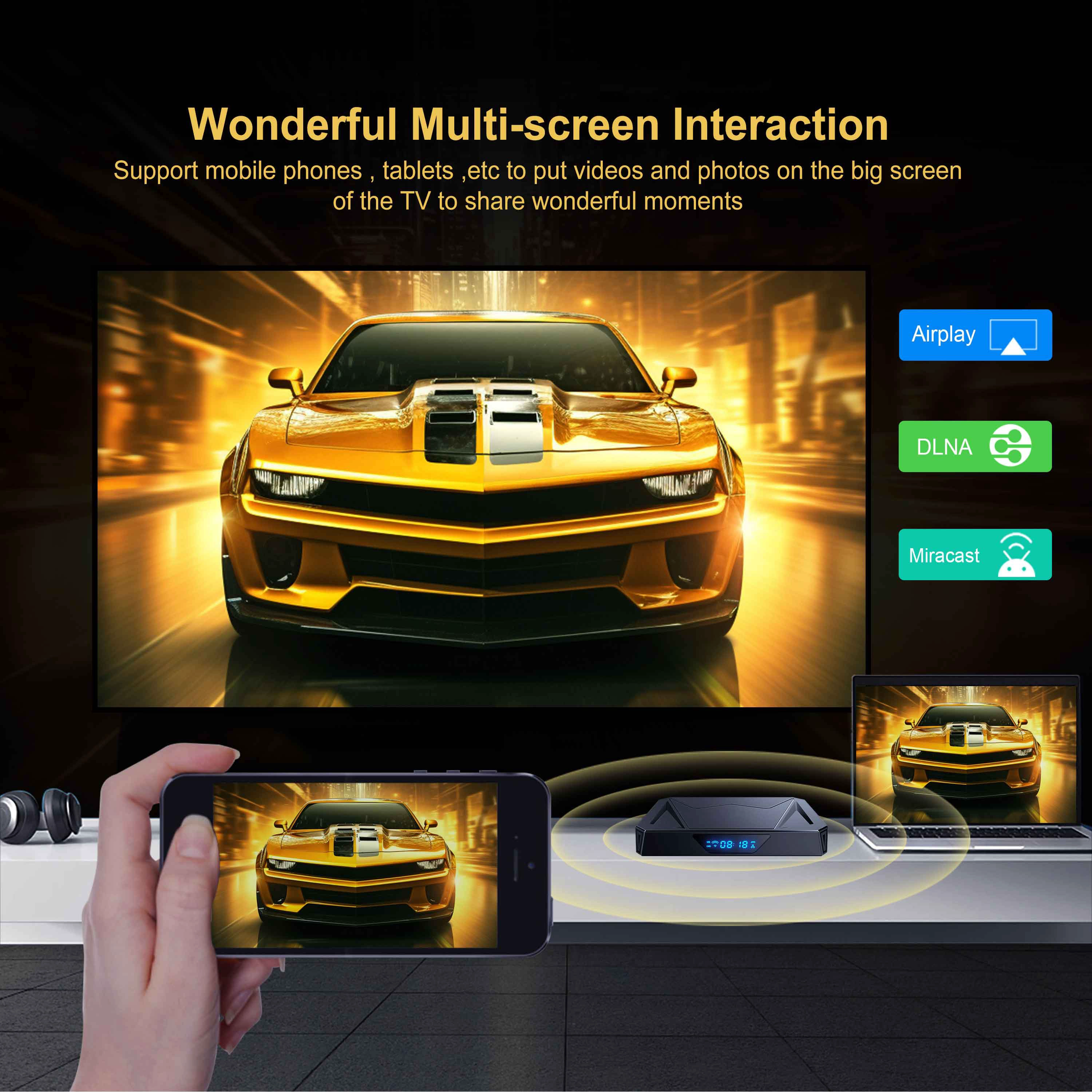 Powerful Octa Core OTT TV Box with Android 14, 4GB RAM, and 32GB Storage 