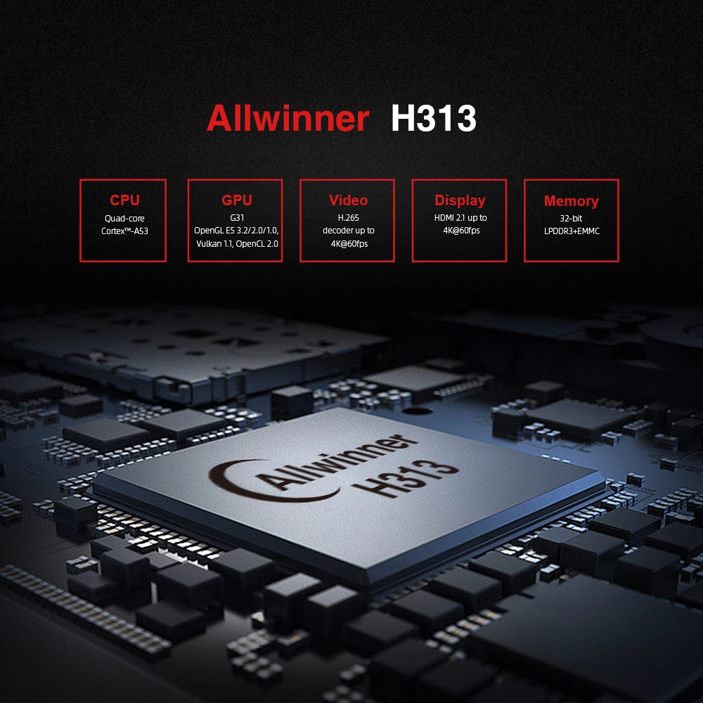 Mini TV Stick Allwinner H313 Android 10 4K Dongle